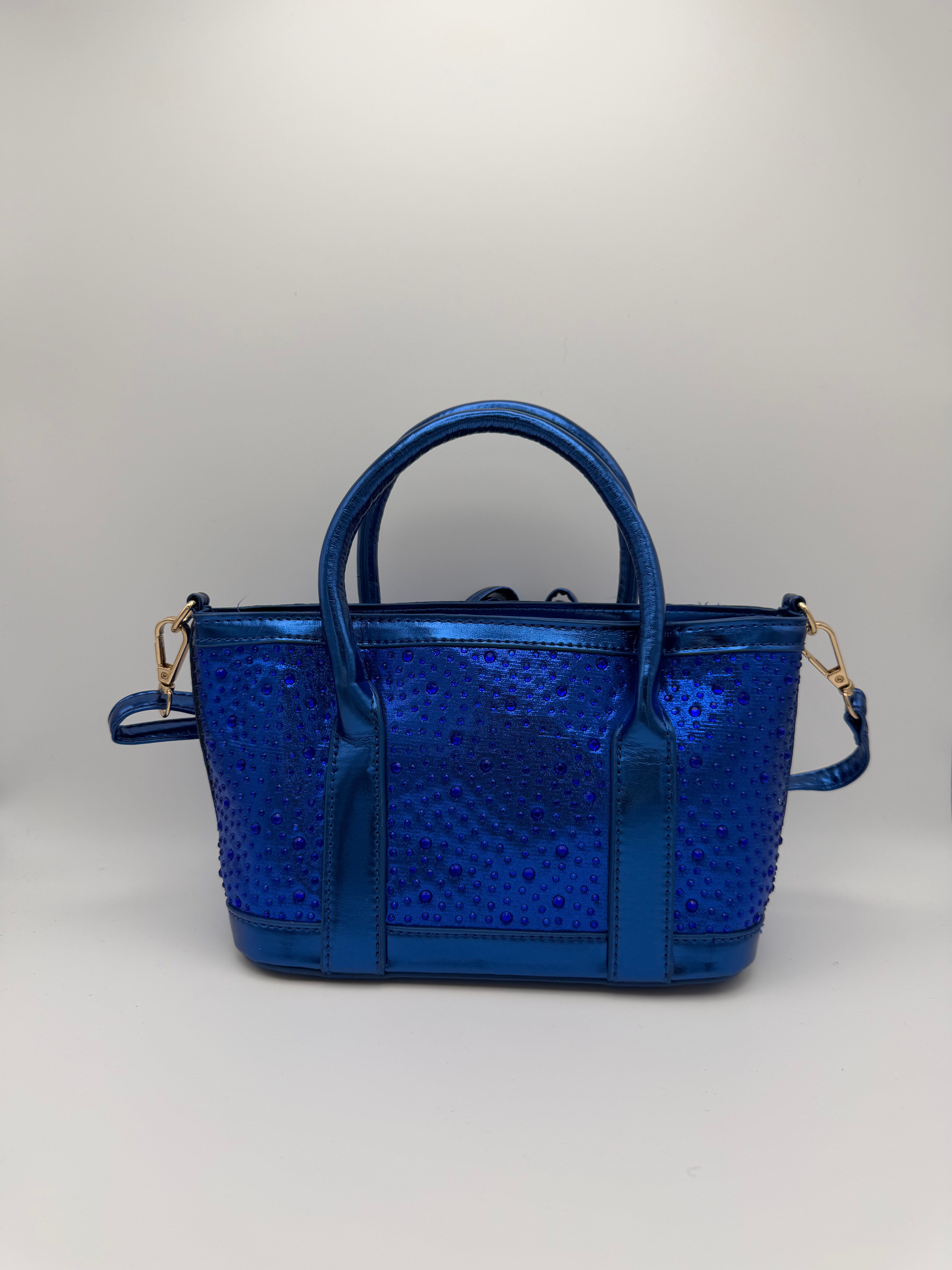 Studded Mini Tote Bag - Royal Blue