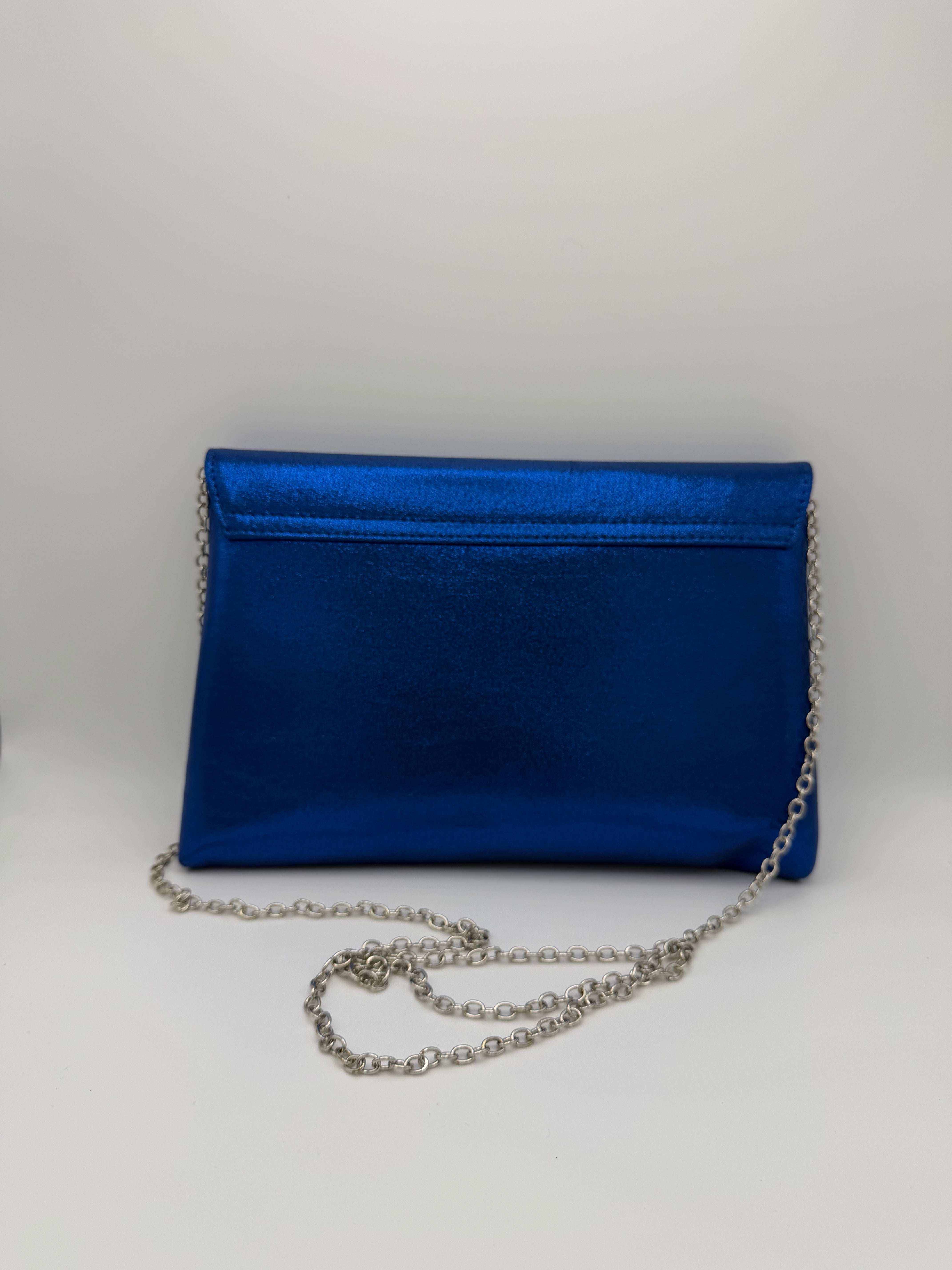 Crystal Trim Envelope Clutch Bag - Back