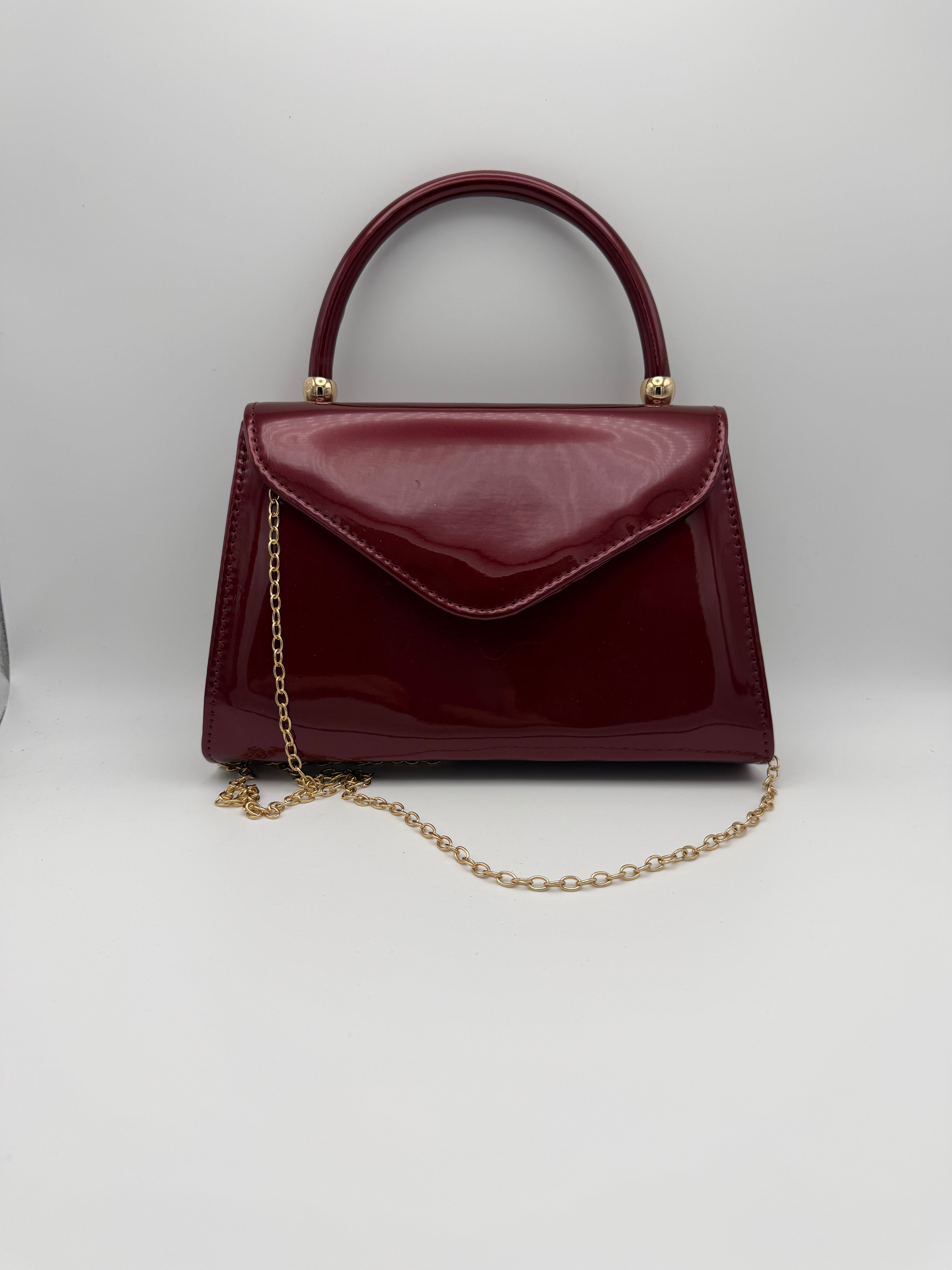 Mini Top Handle Bag - Burgundy
