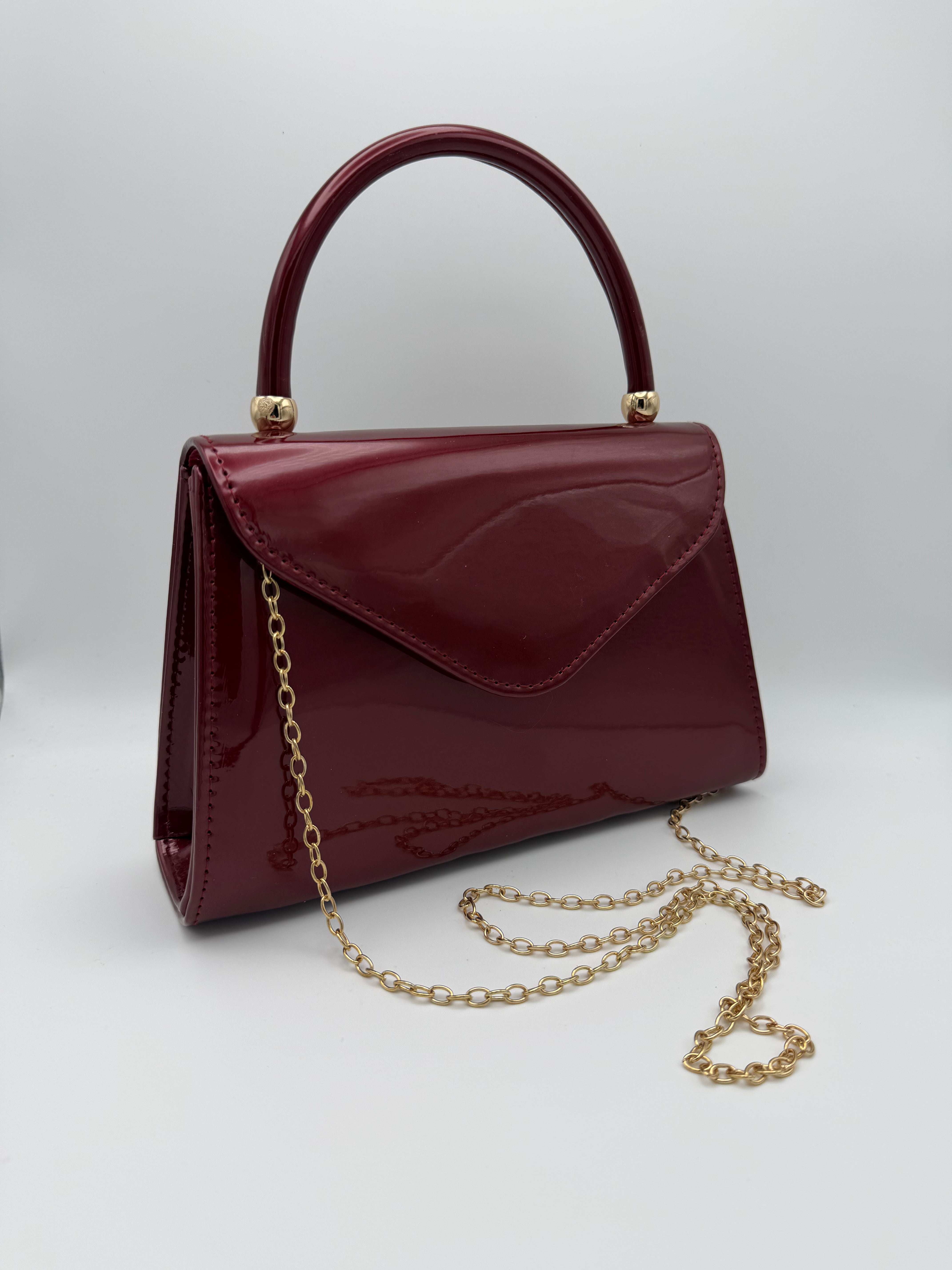 Mini Top Handle Bag - Burgundy