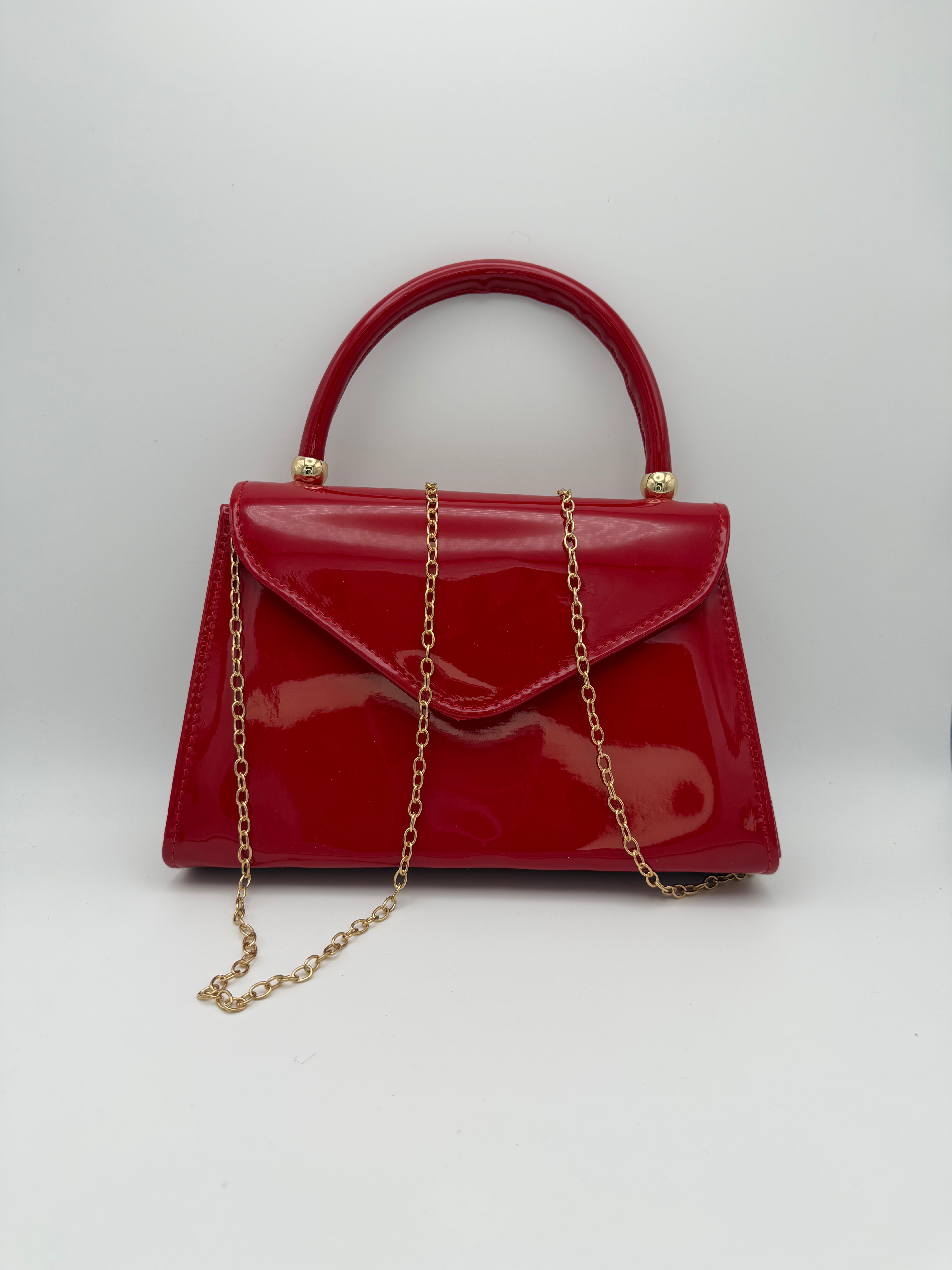 Mini Top Handle Bag - Red